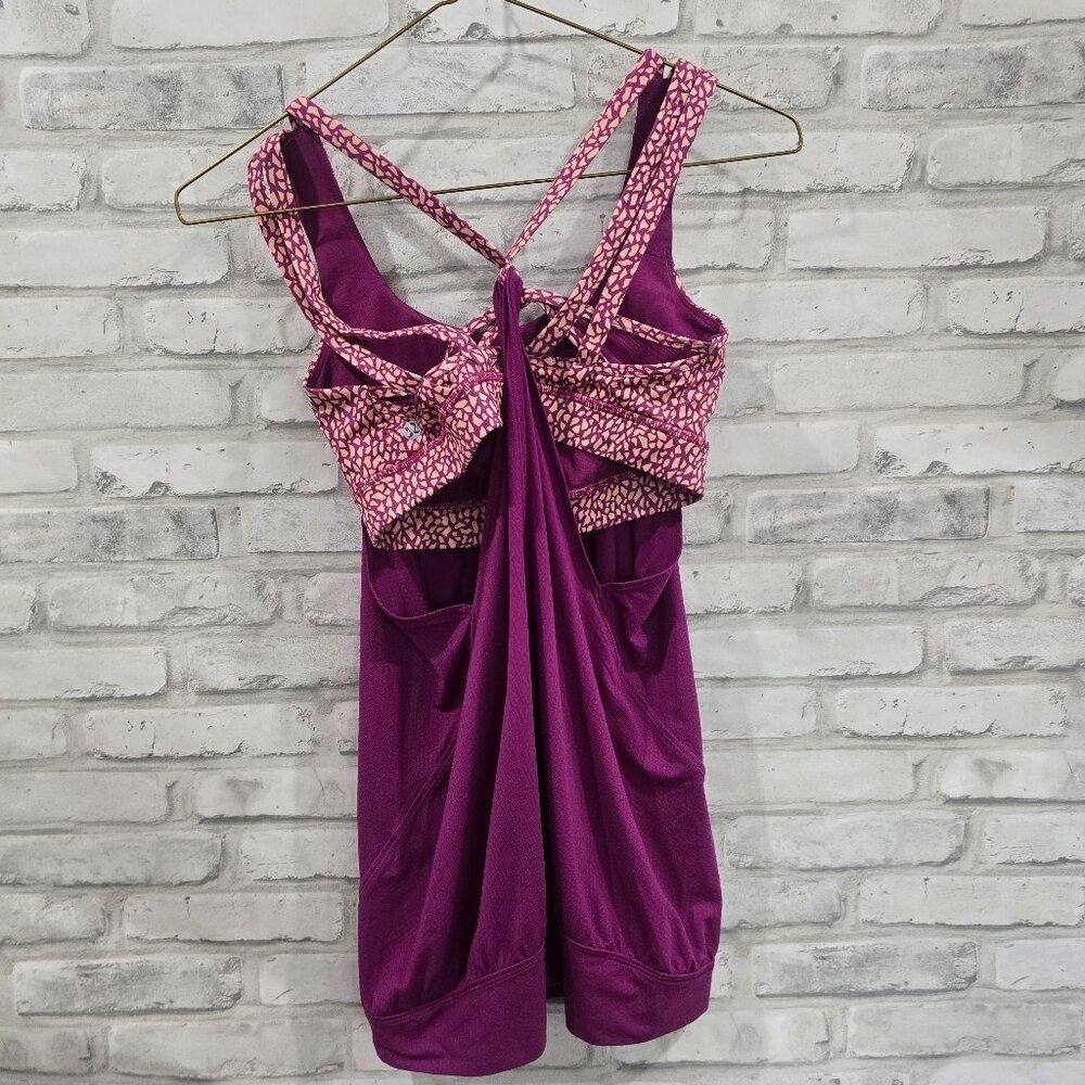 Lululemon Nouveau Limits Tank Top in Miss Mosaic Peach Fuzz Regal Plum